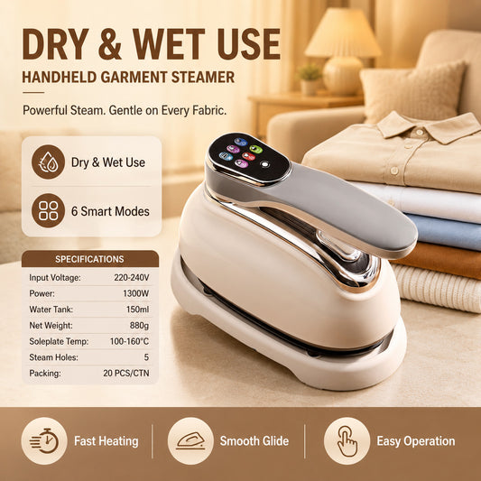 Handheld Garment Steamer with Adjustable Temperature